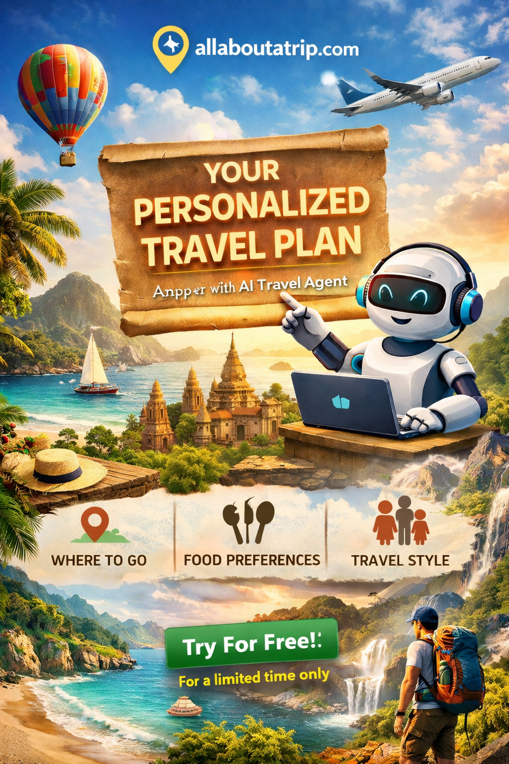 AI-Powered Personalized Travel Planner | Smart Itinerary Generator by AllAboutATrip